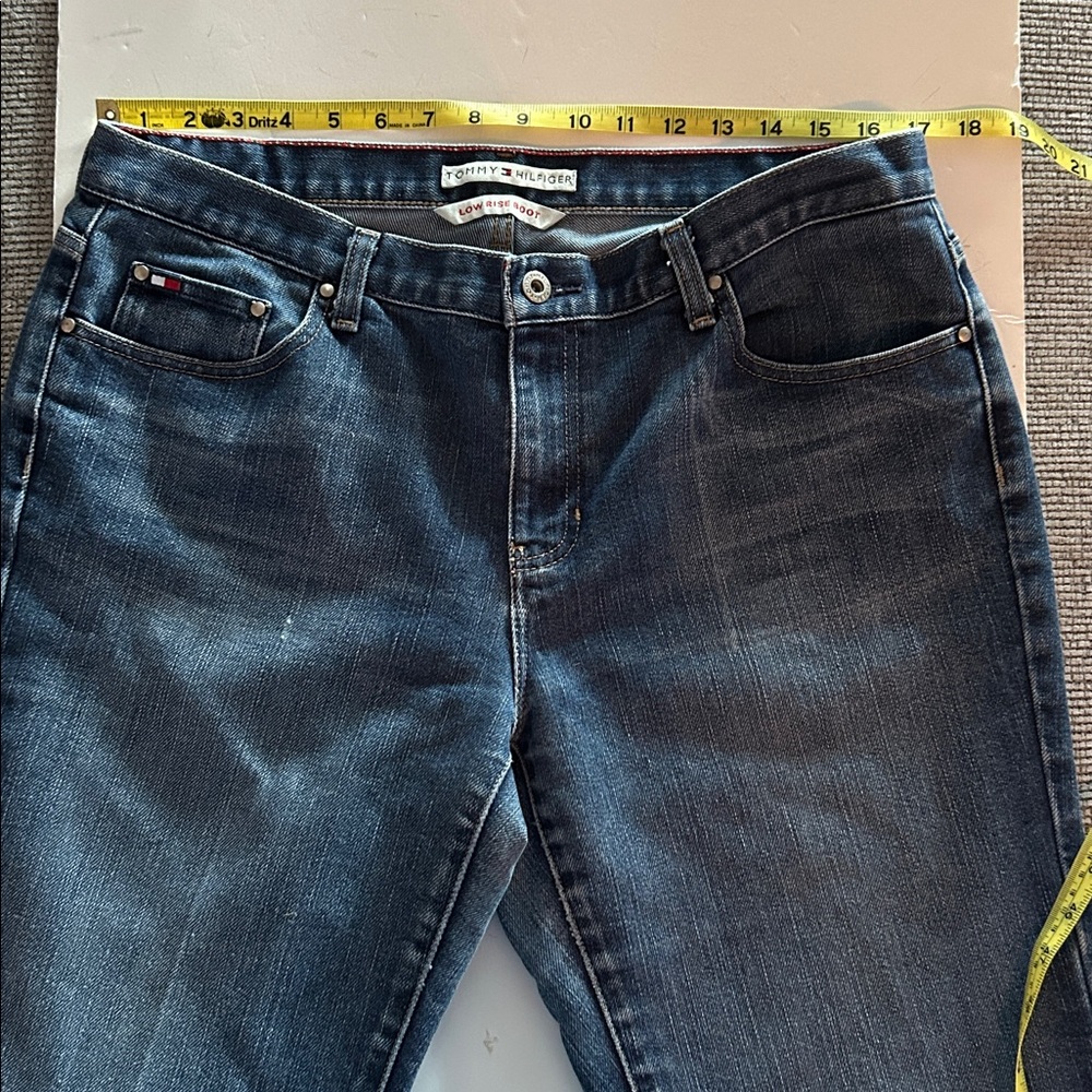 Tommy Hilfiger Low rise Bootcut Jeans classic denim size 14 - Picture 9 of 16